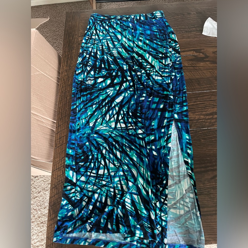 Colorful floor length skirt